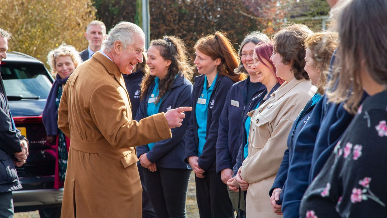 WWT Slimbridge in Gloucestershire welcomes HRH The Prince of Wales